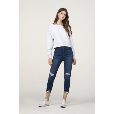 slim-fit denim jeans